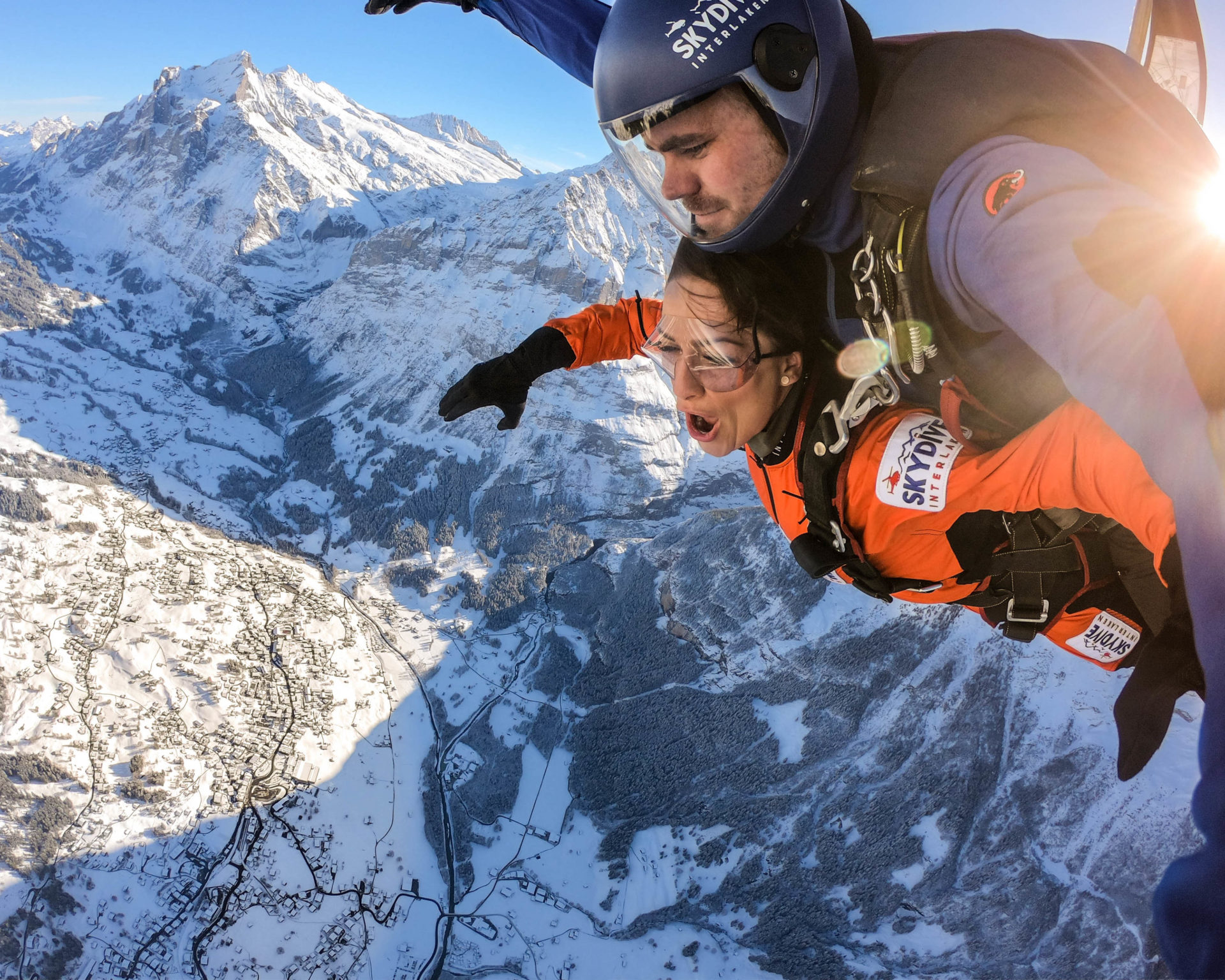 Skydiving Swiss Alps